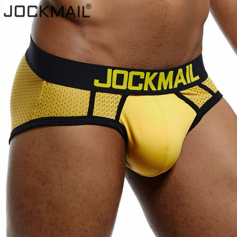 Нижнее белье JOCKMAIL мужское, сетчатые, Qucik-Dry, сексуальные мужские плавки, Мужские дышащие трусы, s-Slip Cueca, мужские трусы, трусы, нижнее белье для ... ► Фото 1/6