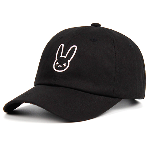 Шляпа Bad Rabbit Dad, реггаетон, 100% хлопок, бейсболки Snapback унисекс, бейсболки для концертов, хип-хоп шляпа с вышивкой ► Фото 1/6