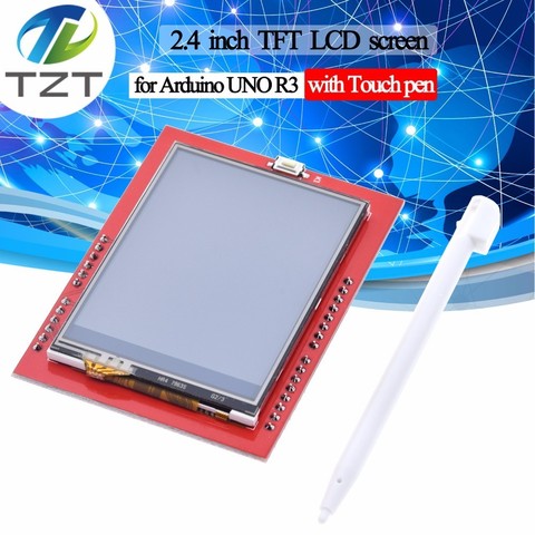 ЖК-модуль TZT TFT 2,4 дюймовый TFT ЖК-экран для платы Arduino UNO R3 и поддержка mega 2560 с сенсорной ручкой, UNO R3 ► Фото 1/6