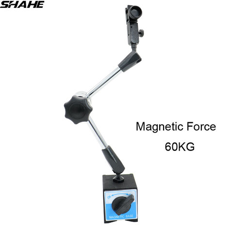 Универсальная гибкая подставка-держатель shahe с магнитным основанием для индикаторного датчика магнитная сила 60 кг ► Фото 1/6