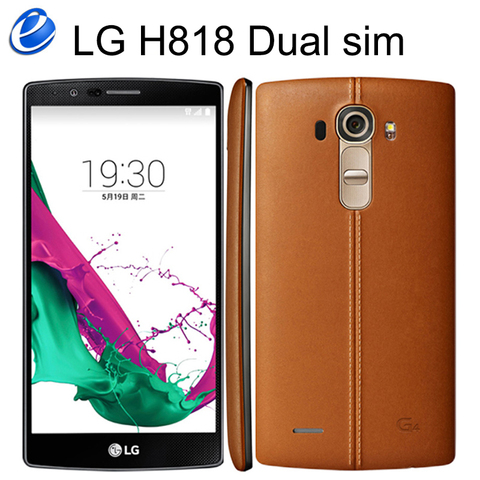 Оригинальный разблокированный Android LG G4 LG H818, GSM 4G LTE H818, шестиядерный, 5,5 дюйма, 16 МП, две Sim-карты, ОЗУ 3 Гб ПЗУ 32 ГБ, Wi-Fi, GPS, мобильный телефон ► Фото 1/1