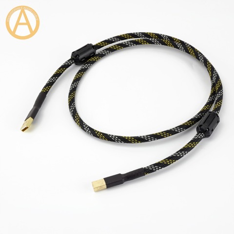 USB-кабель ANAUDIOPHILE, Hi-Fi, 4N OFC, USB Type-A-B, кабель для передачи данных, USB Hi-Fi, аудио-видео кабель, DAC, ПК ► Фото 1/5