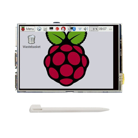 Raspberry Pi 4 ЖК-дисплей 3,5 дюйма сенсорный экран с акриловым чехлом Прозрачный чехол для RPI 4 Модель B ► Фото 1/6