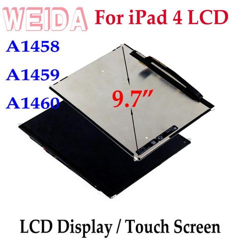 Сменный ЖК-дисплей WEIDA 9,7 дюйма для iPad 4, ЖК-дисплей A1458 A1459 A1460, сменный сенсорный экран в сборе для iPad 4 ► Фото 1/6