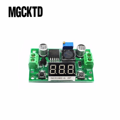 10 шт. дешевый LM2596 DC 4,0 ~ 40 до 1,3-37 в Регулируемый понижающий модуль питания + светодиодный вольтметр ► Фото 1/3