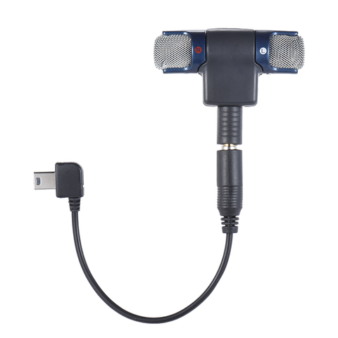 Внешний стерео микрофон с кабелем адаптера 3,5 мм к мини-USB для GoPro Hero 3 3 + 4 для спортивной экшн-камеры AEE ► Фото 1/6