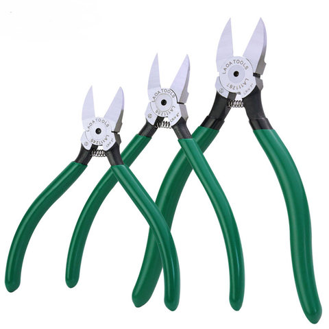 LAOA CR-V пластик pliers4.5/5/6/7 дюймов Кусачки Электрические провода Кабельные резцы диагональные плоскогубцы для ювелирных изделий ► Фото 1/6