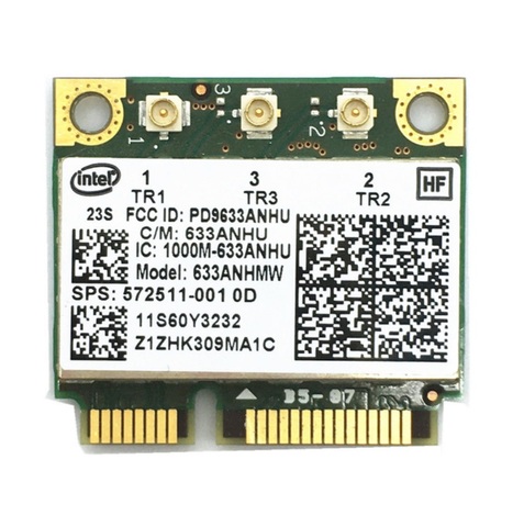 Беспроводная Wi-Fi 60y3233 Intel 6300agn Mini Pci-e Pcie карта Ultimate-n 802.11a/g/n 2,4g 5,0 ГГц forT410 T420 T430 X220 Y460 ► Фото 1/1