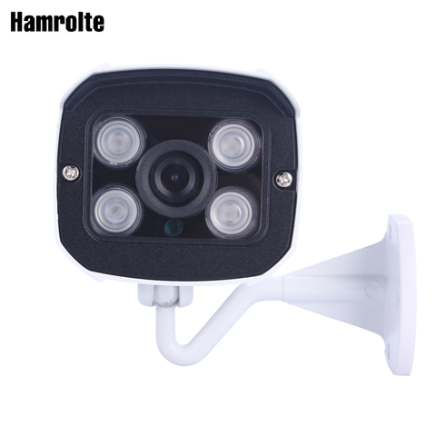 Камера видеонаблюдения Hamrolte, AHD камера 1080P, высокое разрешение, 2,8 мм, широкоугольный объектив, ночное видение, водонепроницаемая цилиндриче... ► Фото 1/6