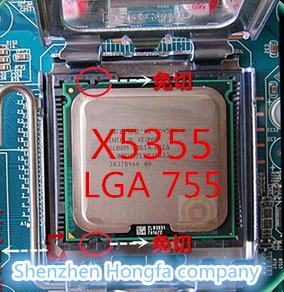 Lntel Xeon X5355 2,66 ГГц/8 м/1333 МГц/ЦП, равный LGA775 Core 2 Quad Q6600 CPU работает на материнской плате LGA775 без адаптера ► Фото 1/2