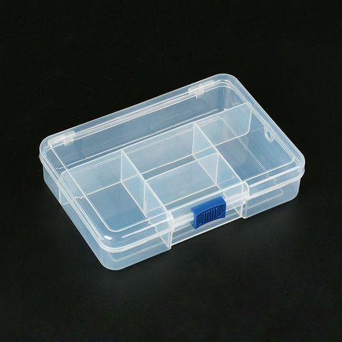 Электронный пластиковый контейнер для инструментов, чехол SMD SMT, прозрачный розовый синий ящик для хранения ► Фото 1/5