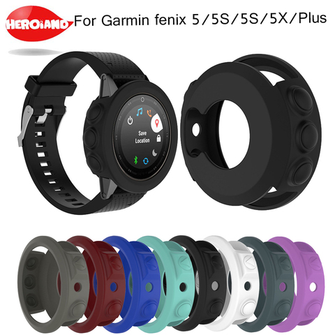 Силиконовый защитный чехол для Garmin fenix 5/5S/5X браслет Защитный Браслет оболочка для Fenix 5x 5s 5 Plus Смарт-часы ► Фото 1/6