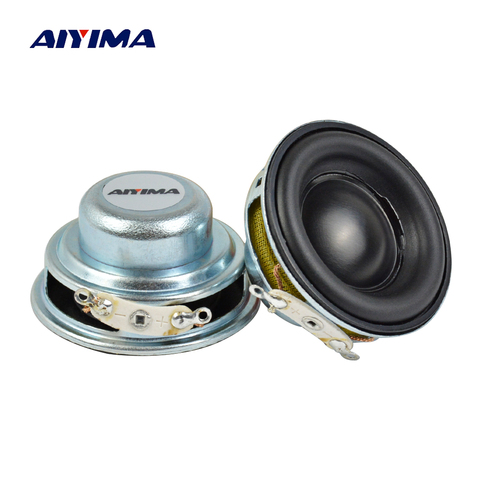 AIYIMA 2 шт. 40 мм мини аудио портативный динамик s 16 Core 4 Ом 5 Вт полный диапазон динамиков резиновый боковой NdFeB магнитный динамик ► Фото 1/6