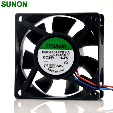 Оригинал для Sunon PMD2407PTB1-A 24V 4,3 W 7CM 7025 3wire inverter case fan ► Фото 1/1