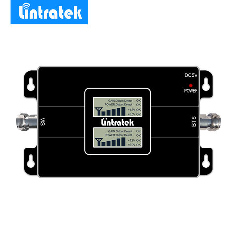 Lintratek новый двойной ЖК-дисплей, 3G GSM репитер сотового сигнала 900 МГц UMTS 2100 МГц 2G 3G двухдиапазонный усилитель сигнала сотового телефона- ► Фото 1/6