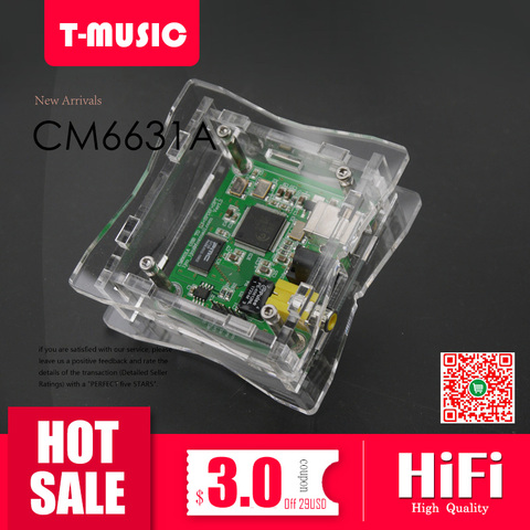 Hifi CM6631A цифровой интерфейс USB DAC в SPDIF коаксиальный оптический выход ► Фото 1/6