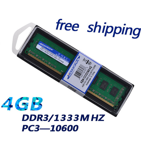 Оперативная память KEMBONA DDR3, 1333 МГц, 4 ГБ, 4 Гб, для настольных ПК, длинная Память dimm, совместима с DDR 3, 1066 МГц, бесплатная доставка ► Фото 1/1
