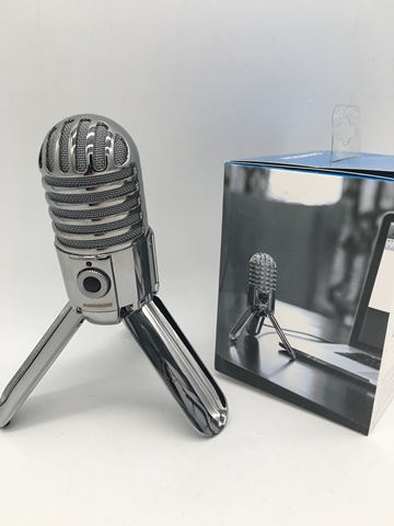 Микрофон Samson Meteor Mic USB Студийный конденсаторный, записывающий, Складная Ножка, включает USB-кабель, для компьютерной записи ► Фото 1/6