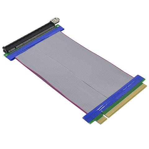 Адаптер CHIPAL PCI-E для райзерной карты, 19 см, PCI Express 16X до 16X Удлинительный кабель, гибкий ленточный удлинитель для майнинга биткоинов Litecoin ► Фото 1/6