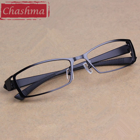 Мужские очки в полной оправе Chashma, светильник очки для близорукости из титанового сплава и металла ► Фото 1/6