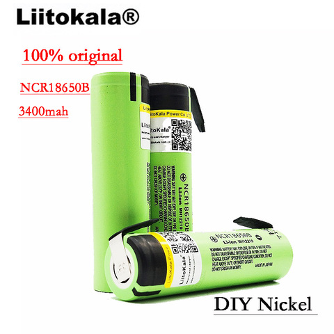 2022 liitokala 18650 3400 аккумулятор 3400 мАч 3,7 в NCR18650B перезаряжаемый литий-ионный аккумулятор для фонарика + никель DIY ► Фото 1/5