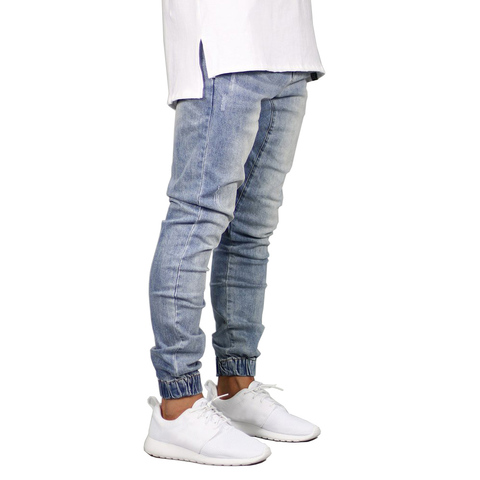 Мужские джинсы-джоггеры, модные Стрейчевые Джоггеры в стиле хип-хоп, Y5036 ► Фото 1/6