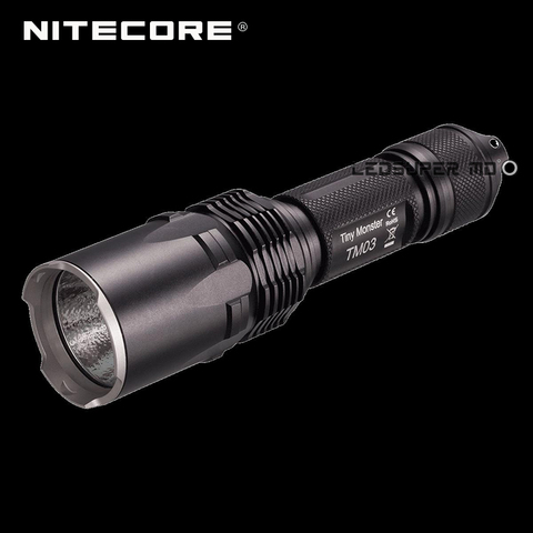 Тактический фонарик Nitecore TM03 CREE XHP70, 2800 люмен, серия Tiny Monster, светодиодный 18650, с бесплатной батареей ► Фото 1/6