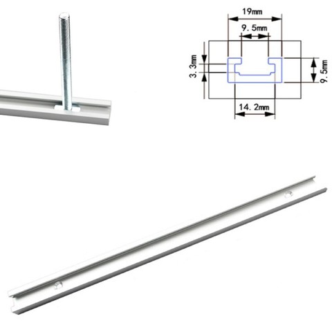 Т-образная направляющая для Т-образной направляющей 14,2 мм, деревообрабатывающий нажимной блок для сотрудничества с t-винтовым устройством ► Фото 1/1
