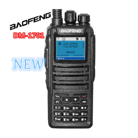 Двухдиапазонная рация Baofeng DM1701, аналоговая, Двухдиапазонная, I & II, DMR, 136-174 МГц, 400-470 МГц ► Фото 1/1