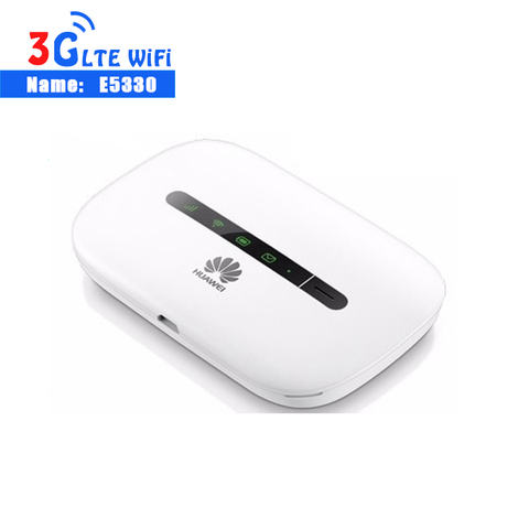 Разблокированный мобильный роутер HUAWEI E5330, 3G, 21 Мбит/с, Wi-Fi роутер MiFi, точка доступа 3G, WiFi ключ, 3G беспроводной маршрутизатор точки доступа ► Фото 1/6