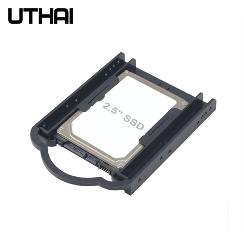 UTHAI G05 2,5 до 3,5 дюймов кронштейн жесткого диска SSD Бесплатный винт кронштейн твердотельный жесткий диск HDD PC конвертер адаптер ► Фото 1/6