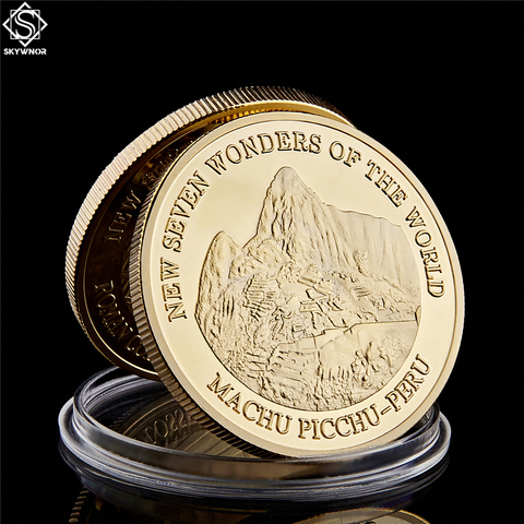 Коллекция позолоченных монет «Семь чудес мира», Перу, Cuzco Machu Picchu, 2007 ► Фото 1/6