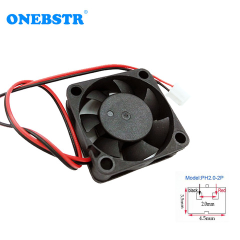 35X35X10 мм мини-вентилятор DC12V мини-вентилятор чипсет радиатор охлаждающий кулер безщеточный вентилятор 3510 PH2.0-2Pin кабель Линия 180 мм Бесплатная... ► Фото 1/6
