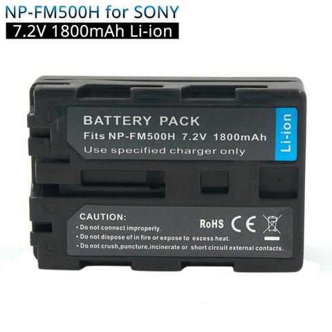 NP-FM500H NPFM500H NP FM500H 1800 мАч аккумуляторная батарея для камеры Sony A57 A58 A77 A200 A300 A500 A580 A550 A350 A700 A850 ► Фото 1/6
