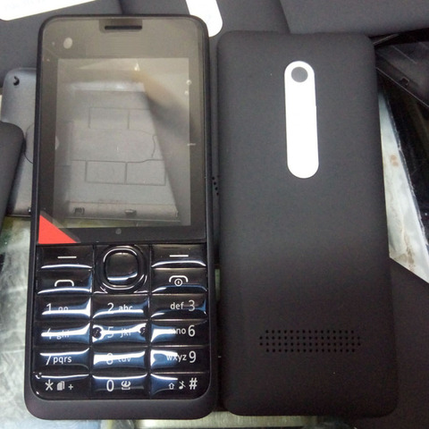 Новый Полный чехол для телефона с внутренней крышкой и английской клавиатурой для Nokia 301 ► Фото 1/1