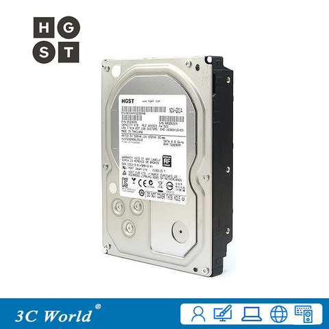 Оригинальный жесткий диск HGST 4 ТБ, HDD 7200 об/мин, 64 Мб кэш-памяти SATA III 3,5 