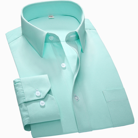 S ~ 7xl мужская рубашка оверсайз, Классическая рубашка с квадратным воротником и длинным рукавом, однотонная белая мужская одежда в полоску из... ► Фото 1/6