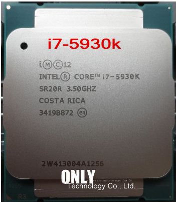 Оригинальный процессор i7 5930K, процессор 3,5 ГГц, шесть ядер, LGA 2011, 22 нм, 140 Вт, рассеянные детали ► Фото 1/1