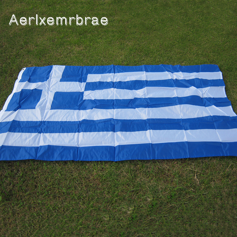 Aerlxemrbrae flag 3x5ft греческий Государственный баннер со страной греческий Национальный банер супер-поли висящий греческий Flag ► Фото 1/3