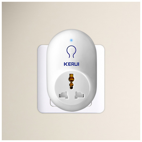 Умная розетка KERUI S71 стандарта ЕС, США, Великобритании, Австралии, для путешествий, работает с системой охранной сигнализации KERUI ► Фото 1/6