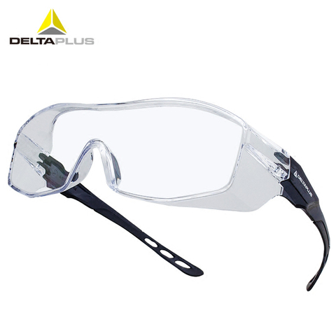 Защитные очки DELTAPLUS, прозрачные, устойчивые к царапинам защитные очки, пылезащитные, ветрозащитные, лабораторные, противоударные очки с линзами из поликарбоната ► Фото 1/6