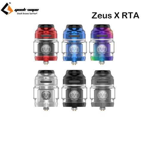 Оригинальный испаритель Geekvape ZEUS X RTA Tank, 4,5 мл/3,5 мл, с поддержкой одной/двойной катушки, RTA, для электронных сигарет, боксмод, испаритель ► Фото 1/6