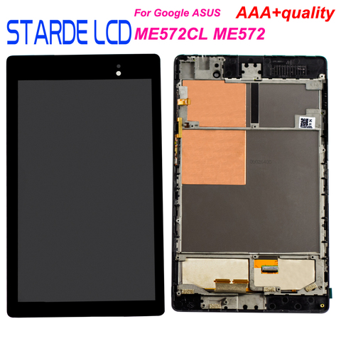ЖК-дисплей Starde для Asus Google Nexus 7 2nd Gen 2013 ME572 ME572CL, дигитайзер сенсорного экрана в сборе с рамкой ► Фото 1/4