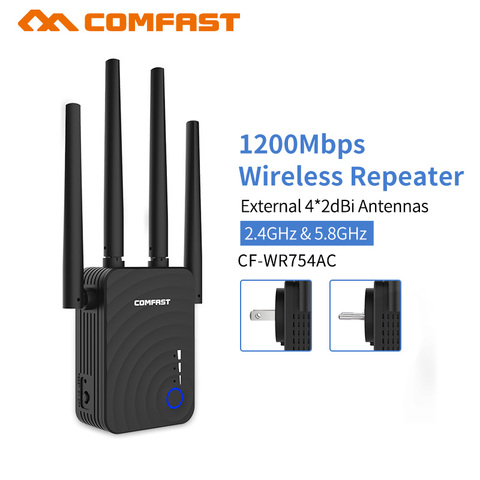 Усилитель Wi-fi Comfast, 1200 Мбит/с, 2,4 и 5,8 ГГц, 4 антенны ► Фото 1/5