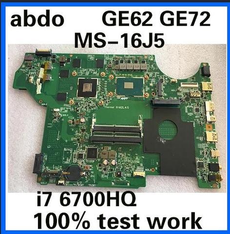 MS-17951 для планшетов MSI GE62 GE72, системная плата для ноутбука i7 6700HQ GPU GTX960M DDR4 100%, работает ► Фото 1/1