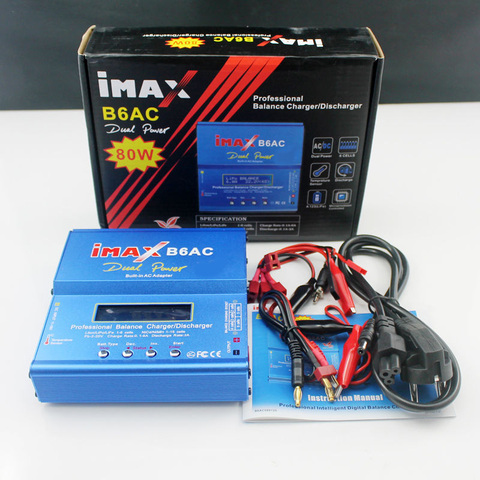 Зарядное устройство APBLP iMAX B6 AC B6AC, 80 Вт, 6 А, с ЖК-экраном ► Фото 1/6
