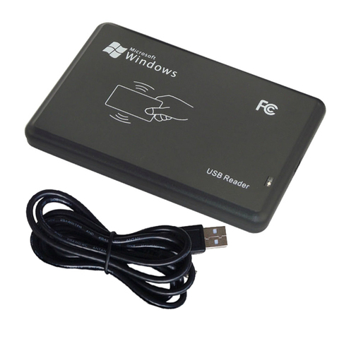 Считыватель RFID 125 кГц EM4100 USB, датчик приближения, считыватель смарт-карт без диска, устройство для выпуска, EM ID, USB, для контроля доступа ► Фото 1/1