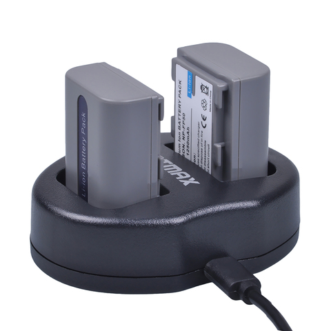 Аккумулятор Batmax NPFP50, 1250 мА/ч, с двойным зарядным устройством akku + USB, для Sony, NP-FP50, NP-FH30, для Sony, с функцией зарядного устройства, с функцией USB, дл... ► Фото 1/6