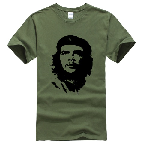 Мужская футболка с принтом Che Guevara Hero, 100% хлопок, футболки с короткими рукавами, хипстерские футболки с рисунком, крутая Высококачественная Мужская футболка ► Фото 1/6