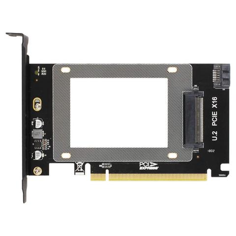 Адаптер PCI-E Riser 3,0 4X X16 на U.2, адаптер NVMe PCIe SSD PCI-e на U2-карту M.2 NGFF 2,5 'SSD на SFF-8639 Intel ► Фото 1/6